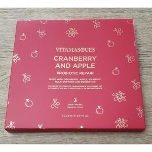 VITAMASQUES Cranberry and Apple Probiotic Repair 3 Sheet Masks